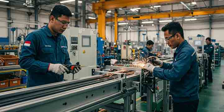3. Panduan 3 Jasa Fabrikasi Conveyor PT Datum Presisi