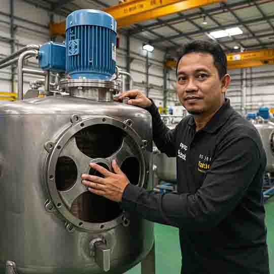 3. Testimoni 2 Jasa Fabrikasi Tangki Mixer Agitator PT Datum Presisi Andi Wijaya, Kepala Produksi, PT. Kimia Jaya Abadi