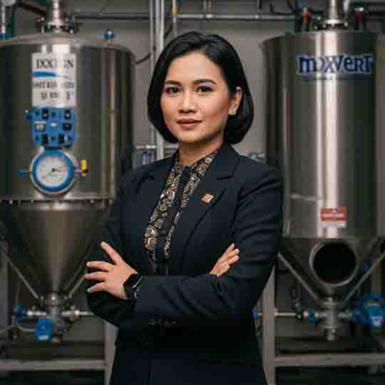 3. Testimoni 3 Jasa Fabrikasi Tangki Mixer Agitator PT Datum Presisi Dewi Susanti, Direktur Operasional, Global Kosmetik Utama